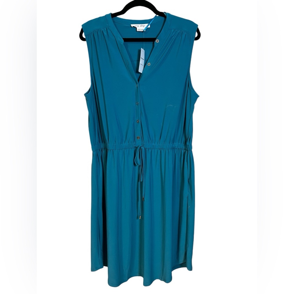 A Womens sleeveless blue dress in size X by Pennington’s